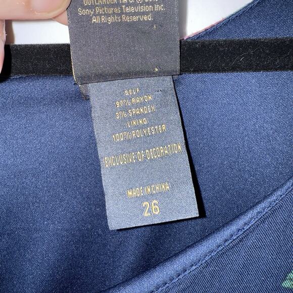 Torrid X Outlander Women’s Floral Botanical Skater Dress Size 26 - Picture 5 of 5